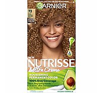 Garnier Nutrisse 73 Dark Golden Blonde Honey Dip Nourishing Hair Color Creme Kit - Each