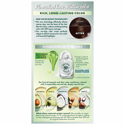 Garnier Nutrisse Nourishing Hair Color Creme 434 Deep Chocolate Chestnut Brown Kit - Each - Image 2