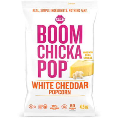 Angie's BOOMCHICKAPOP White Cheddar Popcorn - 4.5 Oz