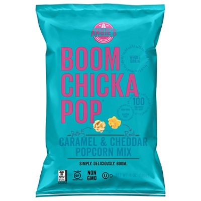 Angies BOOMCHICKAPOP Popcorn Mix Caramel & Cheddar - 7 Oz