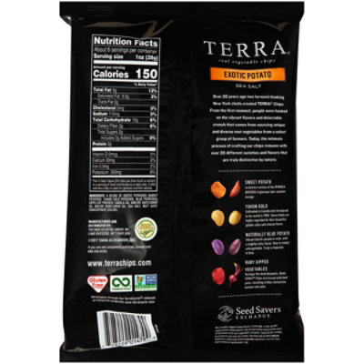 TERRA Vegetable Chips Exotic Potato Sea Salt - 5.5 Oz - Image 5