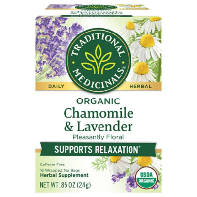 Traditional Medicinals Organic Chamomile with Lavender Herbal Tea Bags - 16 Count - Image 3