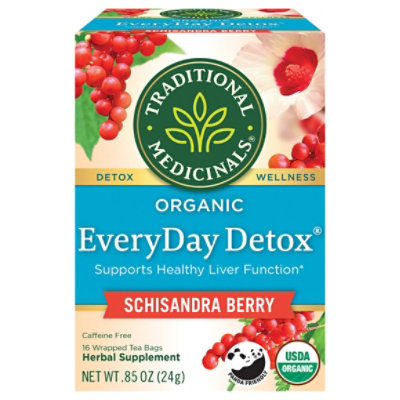 Traditional Medicinals Organic EveryDay Detox Schisandra Berry Herbal Tea Bags - 16 Count - Image 3