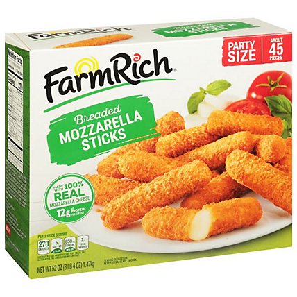 Farm Rich Snacks Breaded Mozzarella Sticks - 52 Oz - Image 3