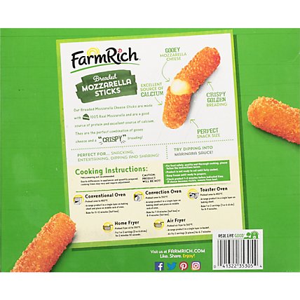 Farm Rich Snacks Breaded Mozzarella Sticks - 52 Oz - Image 6
