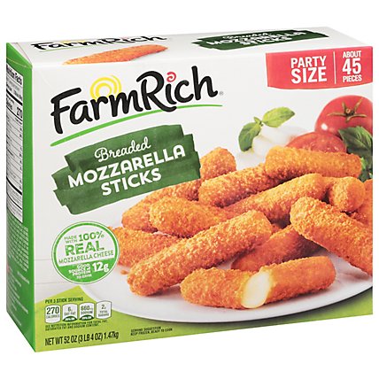 Farm Rich Snacks Breaded Mozzarella Sticks - 52 Oz - Image 2