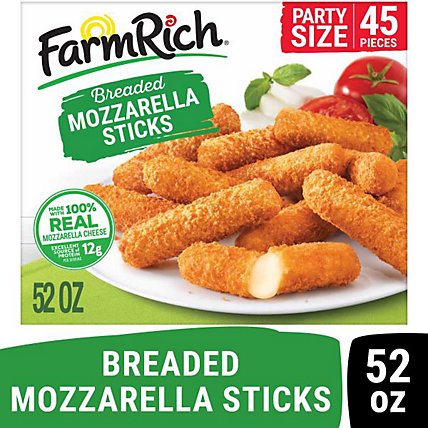 Farm Rich Snacks Breaded Mozzarella Sticks - 52 Oz - Image 1
