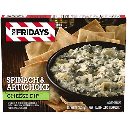 TGI Fridays Spinach & Artichoke Cheese Dip Frozen Snack Box - 8 Oz - Image 5