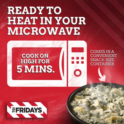 TGI Fridays Spinach & Artichoke Cheese Dip Frozen Snack - 8 Oz - Image 4