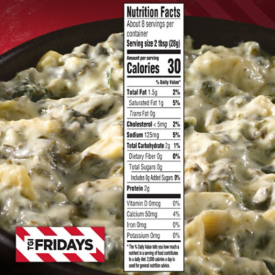 TGI Fridays Spinach & Artichoke Cheese Dip Frozen Snack - 8 Oz - Image 8