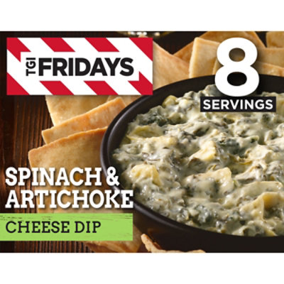 T.G.I. Fridays Frozen Appetizers Spinach & Artichoke Cheese Dip - 8 Oz ...