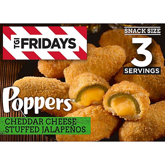 TGI Fridays Jalapeno Poppers Cheddar Cheese Stuffed - 8 Oz