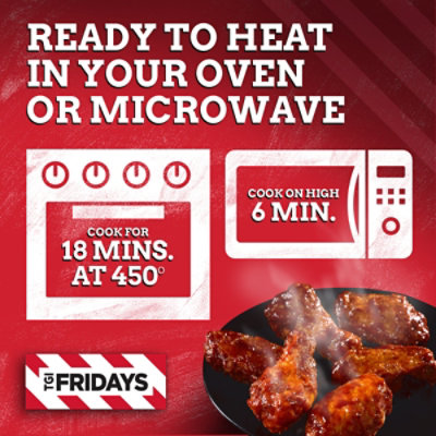 TGI Fridays Frozen Appetizers Honey BBQ Chicken Wings - 9 Oz - Image 4