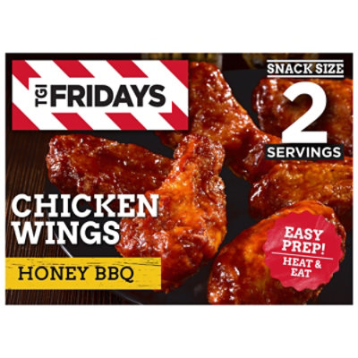 TGI Fridays Frozen Appetizers Honey BBQ Chicken Wings Box - 9 Oz - Image 1