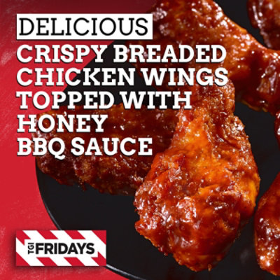 TGI Fridays Frozen Appetizers Honey BBQ Chicken Wings Box - 9 Oz - Image 2