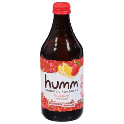 Humm Kombucha Organic Strawberry Lemonade - 14 Fl. Oz. - Image 2