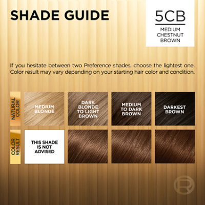 L'Oreal Paris Superior Preference Permanent Hair Color 5CB Medium Chestnut Brown Kit - Each - Image 5