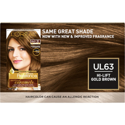 L'Oreal Paris Superior Preference Permanent Hair Color UL63 Hi Lift Gold Brown Kit - Each - Image 2