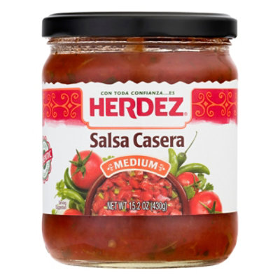 Herdez Salsa Casera Medium Jar - 15.2 Oz - shaws
