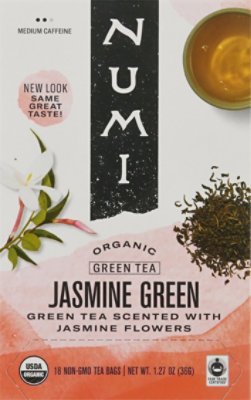 Numi Organic Green Tea Jasmine Green 18 Count - 1.27 Oz - Image 2