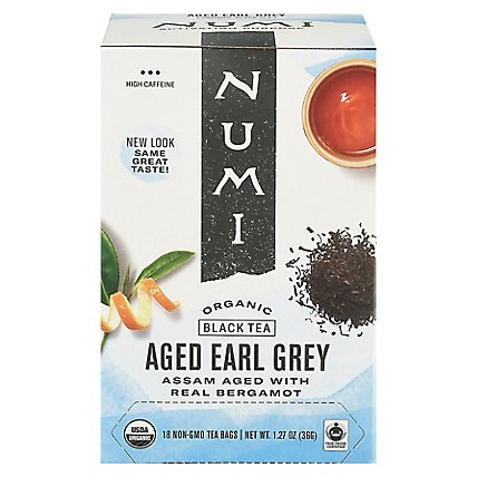 Numi Organic Black Tea Aged Earl Grey 18 Count - 1.27 Oz - Image 3
