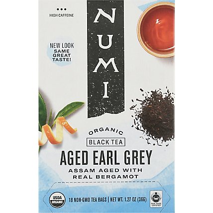 Numi Organic Black Tea Aged Earl Grey 18 Count - 1.27 Oz - Image 2