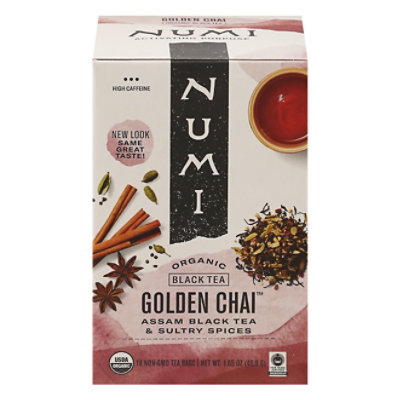 Numi Organic Black Tea Golden Chai 18 Count - 1.65 Oz - Image 3