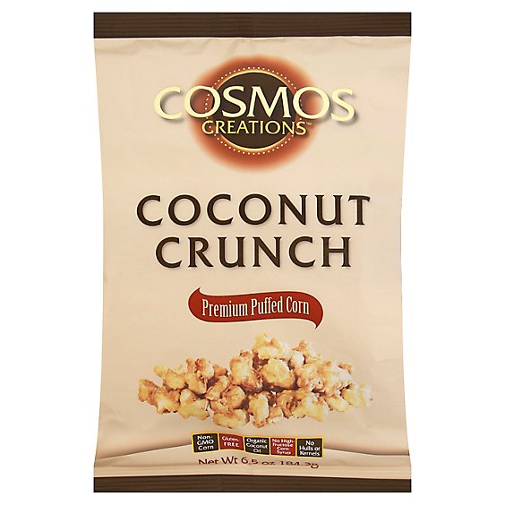 Cosmos Creations Puffed Corn Premium Coconut Crunch - 6.5 Oz
