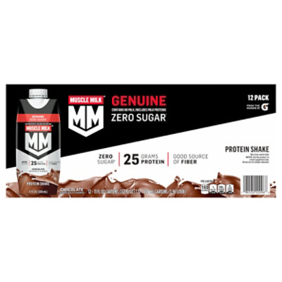 MUSCLE MILK Protein Shake Non Dairy Chocolate - 12-11 Fl. Oz. - Image 2