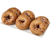 Bakery Bagels Three Fruit - 6 Count