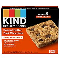 KIND Healthy Grains Granola Bars Peanut Butter Dark Chocolate - 5 Count - Image 3