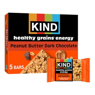 KIND Healthy Grains Granola Bars Peanut Butter Dark Chocolate - 5 Count - Image 2