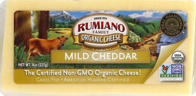 Rumiano Organic Mild Cheddar Chunk - 8 Oz - Image 2
