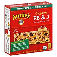 Annies Homegrown Granola Bars Organic Chewy PB & J - 6-0.98 Oz - Image 1