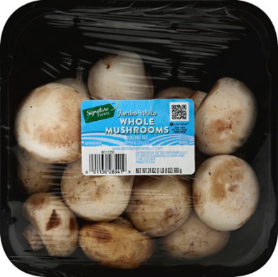 Signature Farms Mushrooms White Jumbo Whole - 24 Oz - Image 2