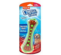 Hartz Chew n Clean Toy + Treat For Dogs Bacon Flavor Large - Each