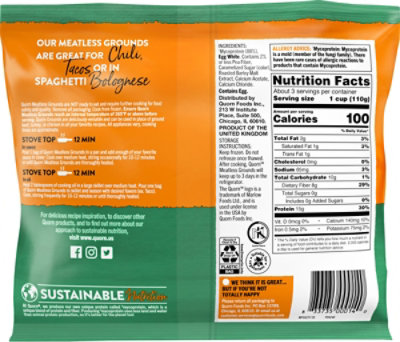 Quorn Meatless Grounds Non GMO Soy Free - 12 Oz - Image 6