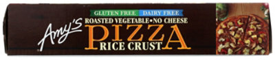 Amys Pizza Rice Crust Roasted Vegetable Single Serve Frozen - 6 Oz - Image 7