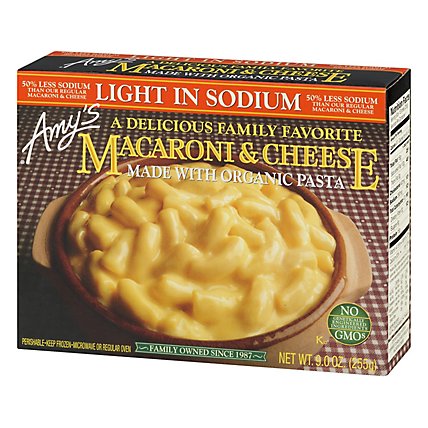 Amys Light Sodium Macaroni & Cheese Made With Organic Pasta - 9 Oz - Image 3