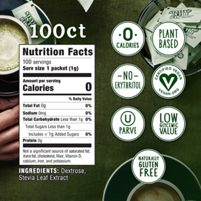 Stevia In The Raw Natural 100% Zero Calorie Sweetner - 100 Count - Image 4