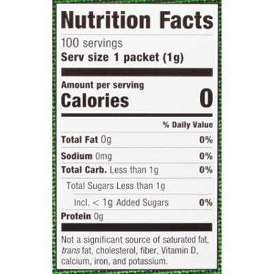 Stevia In The Raw Natural 100% Zero Calorie Sweetner - 100 Count - Image 5