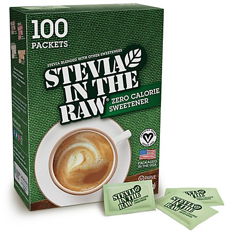 Stevia In The Raw Natural 100% Zero Calorie Sweetner - 100 Count