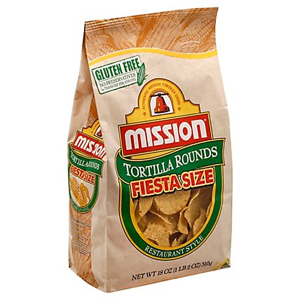 Mission Tortilla Chips Round - 18 Oz.  - Image 1