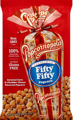 Popcornopolis Popcorn Fifty Fifty - 6 Oz - Image 2