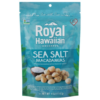 Royal Hawaiian Orchards Macadamia Nuts Roasted Sea Salt - 4 Oz