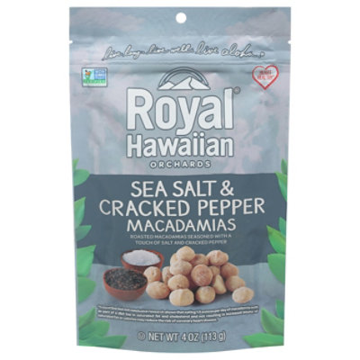 Royal Hawaiian Orchards Macadamia Nuts Roasted Sea Salt & Cracked Pepper - 4 Oz - Image 3