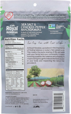 Royal Hawaiian Orchards Macadamia Nuts Roasted Sea Salt & Cracked Pepper - 4 Oz - Image 6