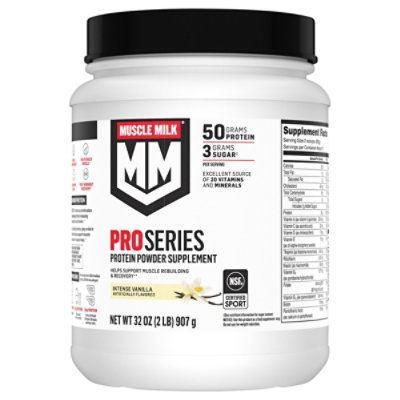 Muscle Milk Pro Series Intense Vanilla - 2 Lb - Image 3