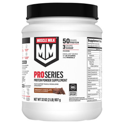 Muscle Milk Pro Series Chocolate Powder - 2 Lb - Image 2