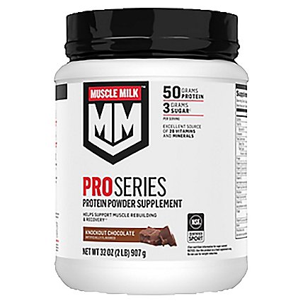 Muscle Milk Pro Series Chocolate Powder - 2 Lb - Image 1
